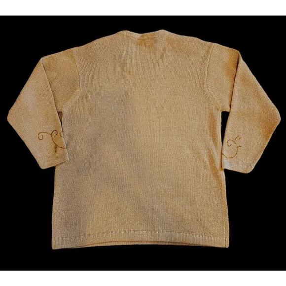 BohoChic Embroidered Sweater Vtg Cottagecore Holiday Fall Fashion Women’s 18/20 - Picture 3 of 9